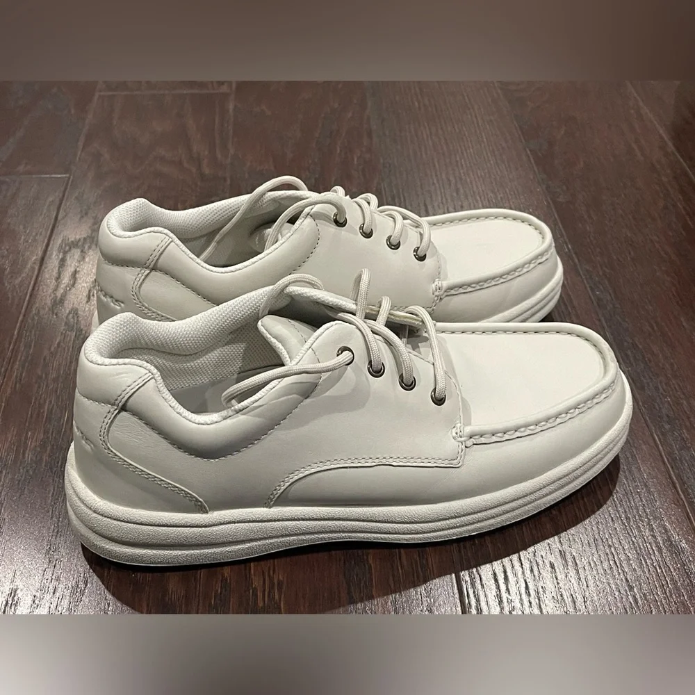 Rockport Walking Sneakers Men Size  10 Off White Leather apm6222ym